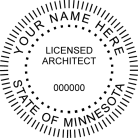 Minnesota Licensed Architect Seal Trodat Stamp